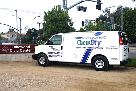 ACE Chem-Dry van servicing Lakewood, CA.